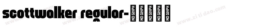scottwalker regular字体转换